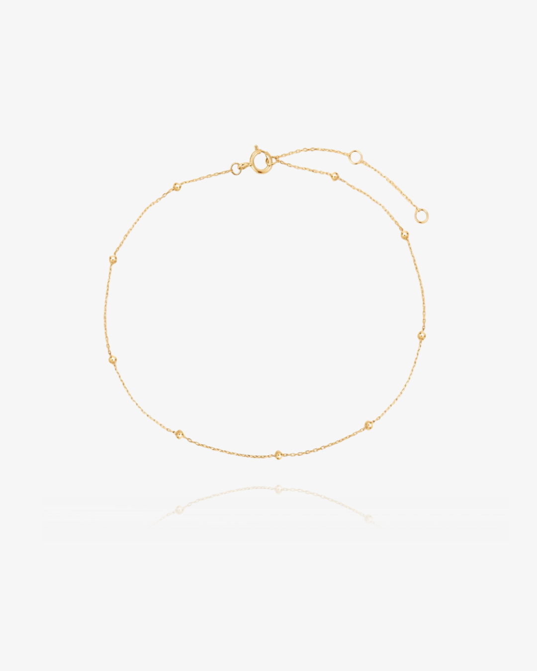 PRE-ORDER: Minimal Dot Chain Bracelet - 14k Solid Gold