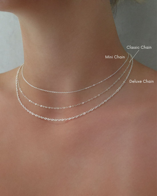 Cross Drop Necklace  - Sterling Silver
