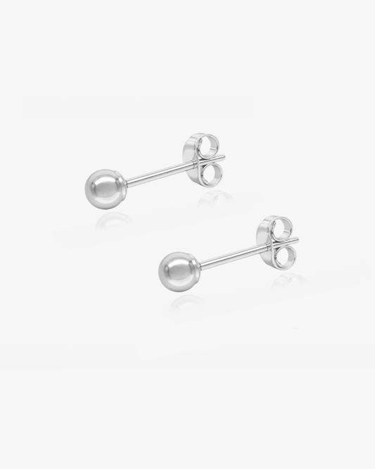 Classic Stud Earrings - Sterling Silver