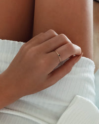 Black CZ Ring - 14k Gold-Filled - Waterproof & Tarnish-Resistant | The Littl