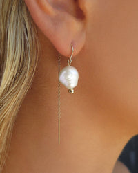 Azalia Freshwater Pearl U-Threader Earrings - 14k Gold-Filled - Waterproof & Tarnish-Resistant | The Littl