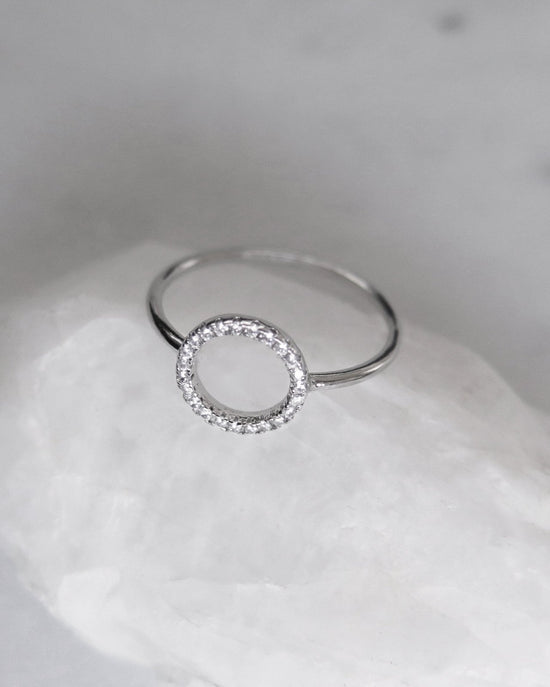 CIRCLE CZ RING- Sterling Silver - The Littl - 6 -