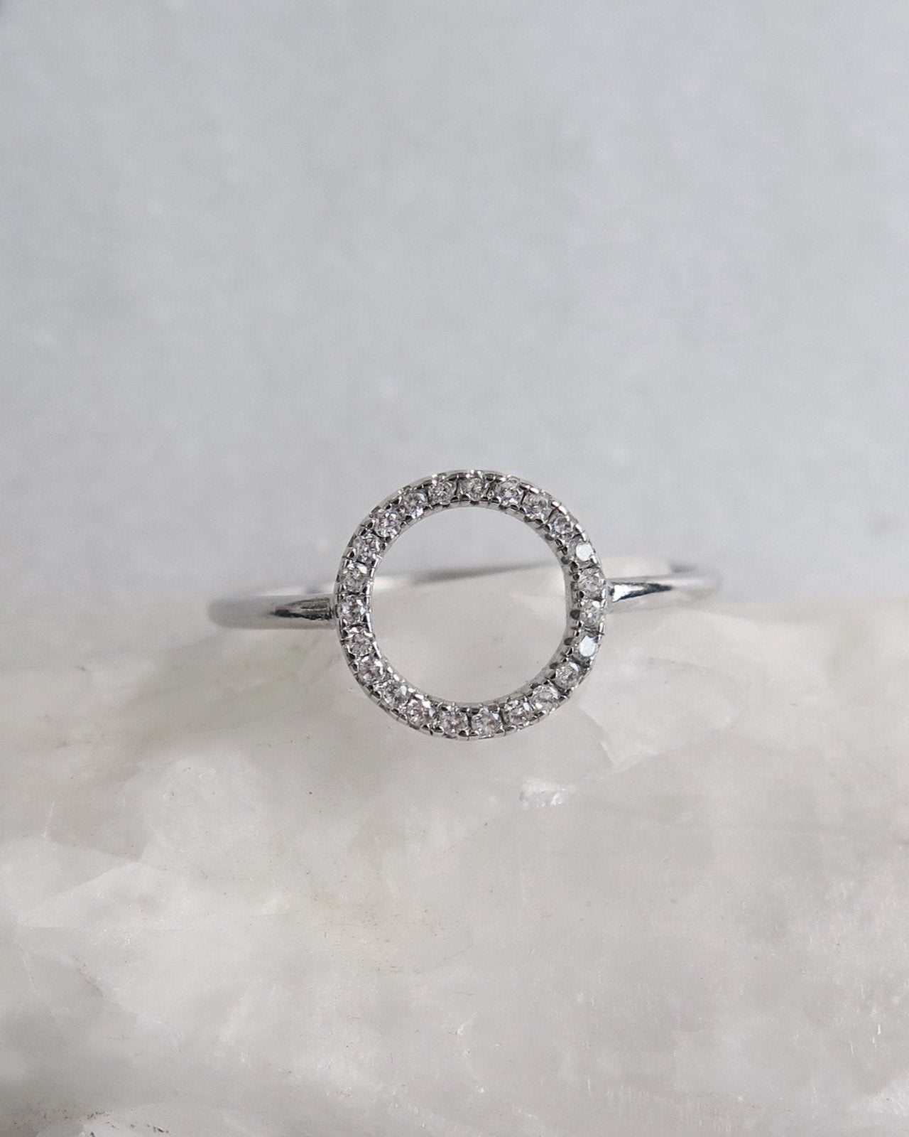 CIRCLE CZ RING- Sterling Silver - The Littl - 6 -