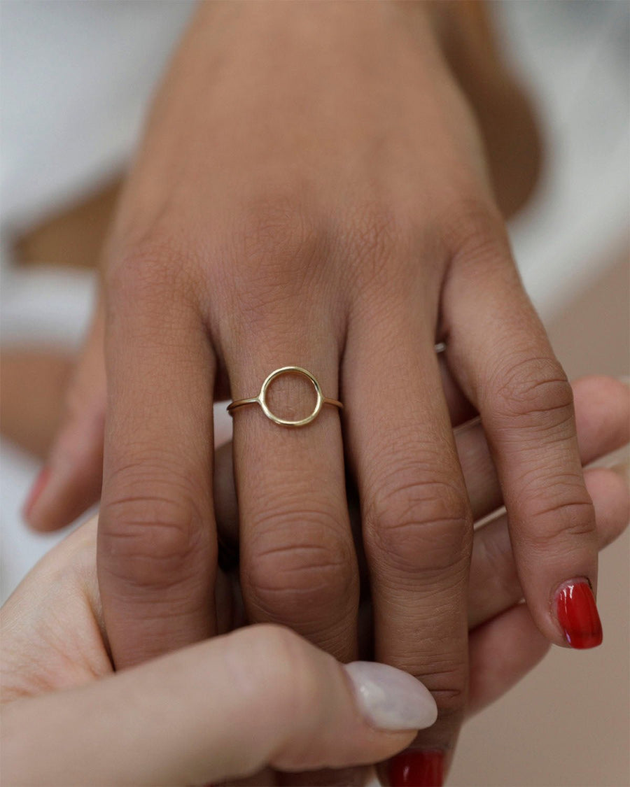 Circle Ring - 14k Yellow Gold Fill