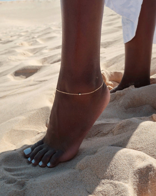 CLASSIC ANKLET - The Littl - Deluxe Chain - 14k Yellow Gold Fill