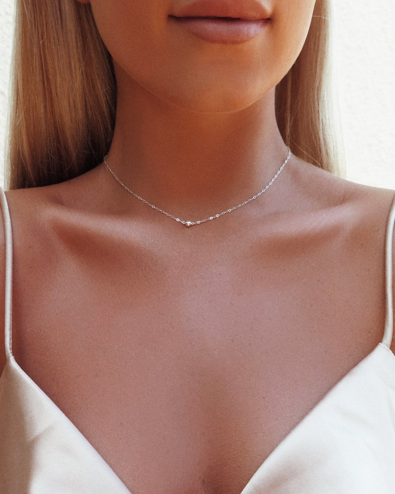 CLASSIC NECKLACE- Sterling Silver - The Littl - Classic Chain - 37cm (choker)