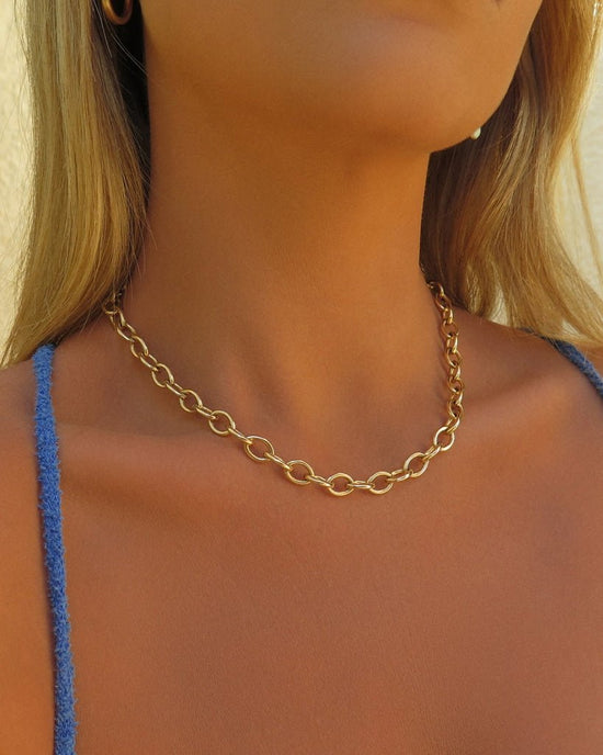 NAMMOS CHAIN NECKLACE- 14k Yellow Gold Fill - The Littl - 14k Yellow Gold Fill - Necklaces