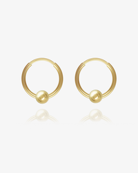 Sleeper Bead Hoop Earrings - 14k Gold-Filled | Waterproof & Tarnish-Resistant | The Littl