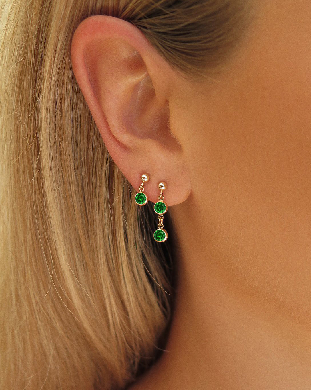 Birthstone Stud Earring Set (10% Off) - 14k Yellow Gold Fill