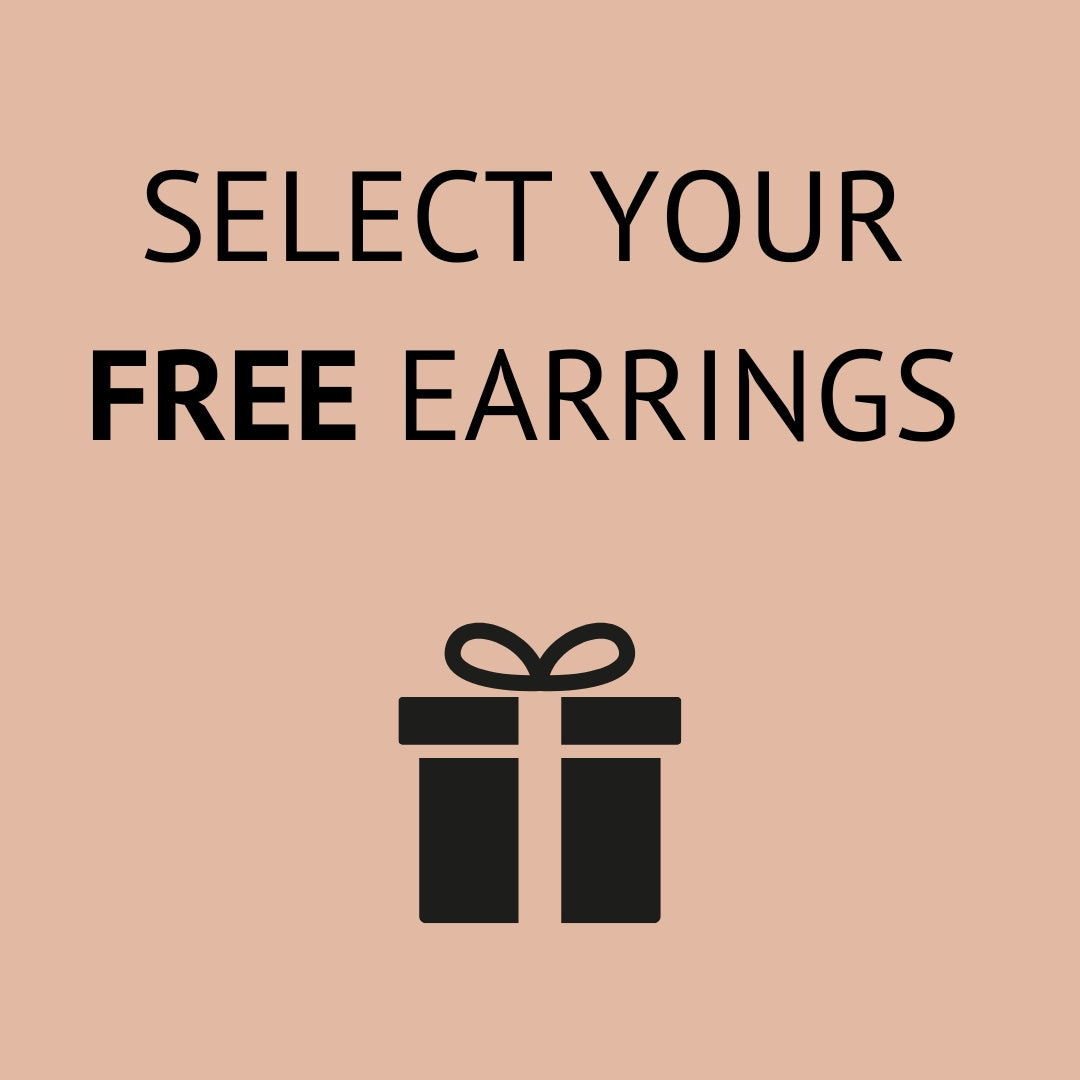 Free Trinity Stud Earrings