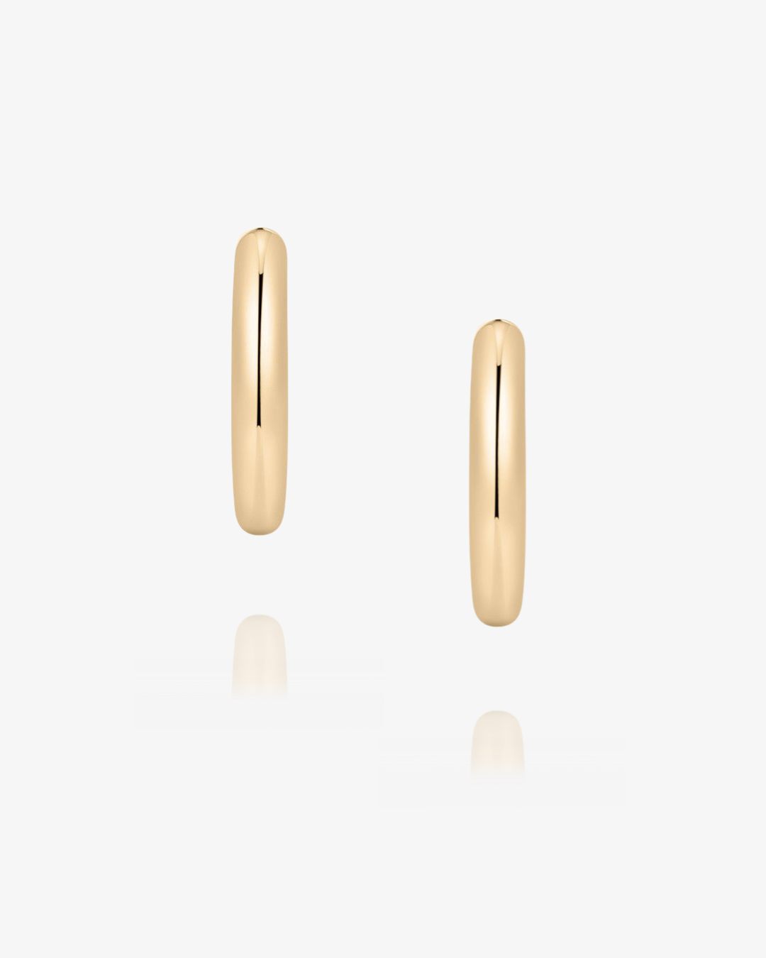 PRE-ORDER: Classic Slim Hoop Earrings - 14k Solid Gold