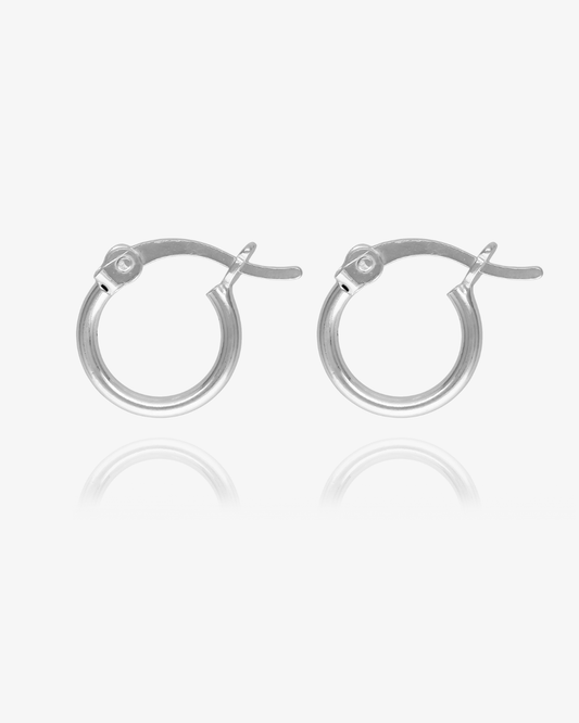 Small Hoop Earrings - Sterling Silver