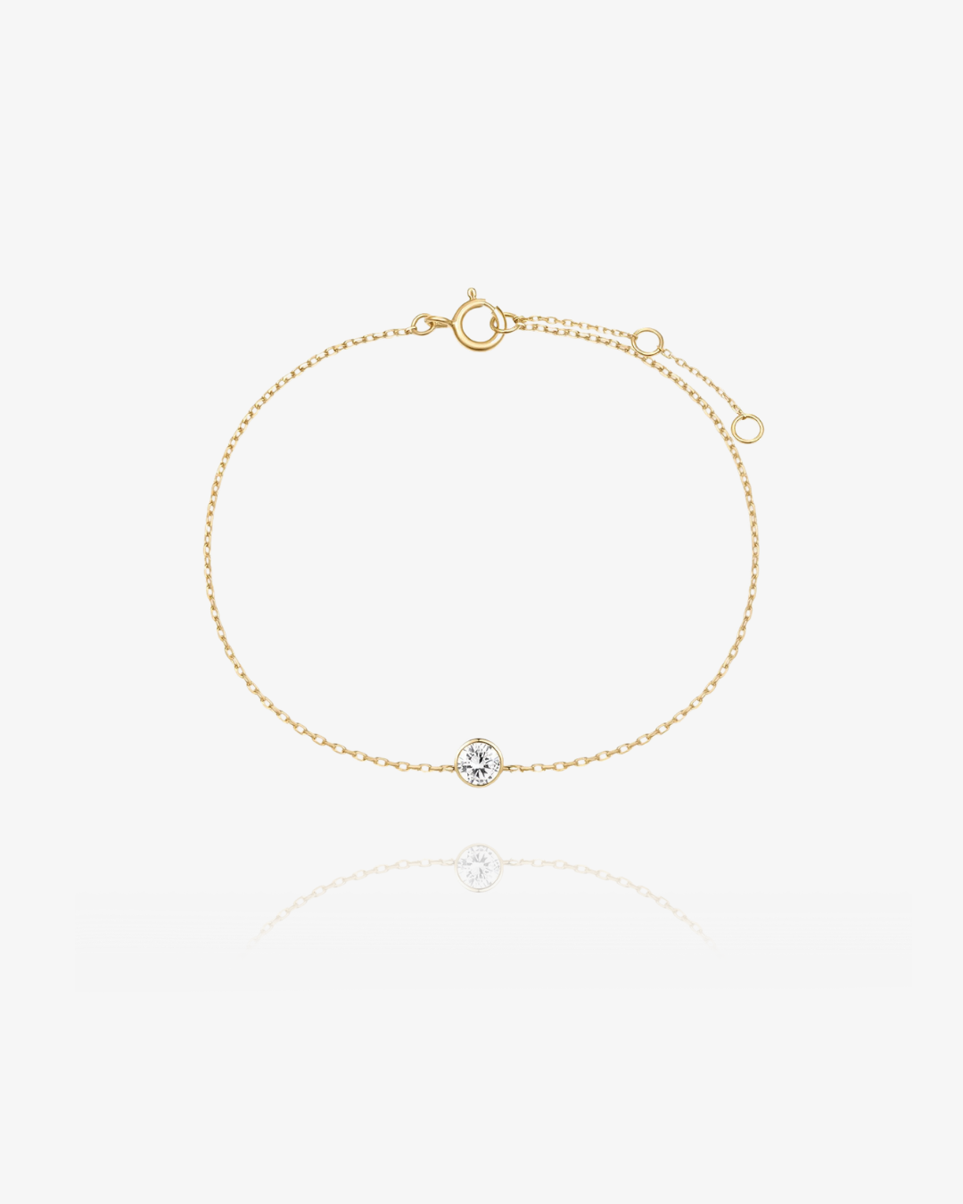 PRE-ORDER: Lab-Grown Diamond Bezel Bracelet - 14k Solid Gold