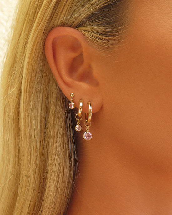 Load image into Gallery viewer, Single Birthstone Stud Earrings
