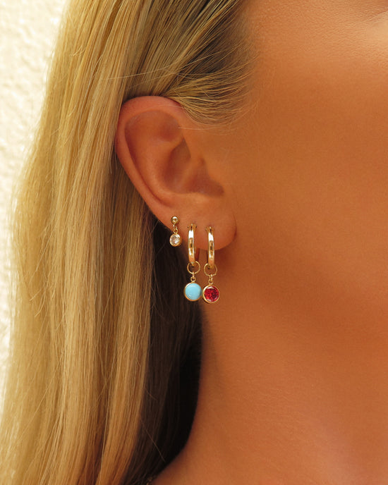 Load image into Gallery viewer, Single Birthstone Stud Earrings

