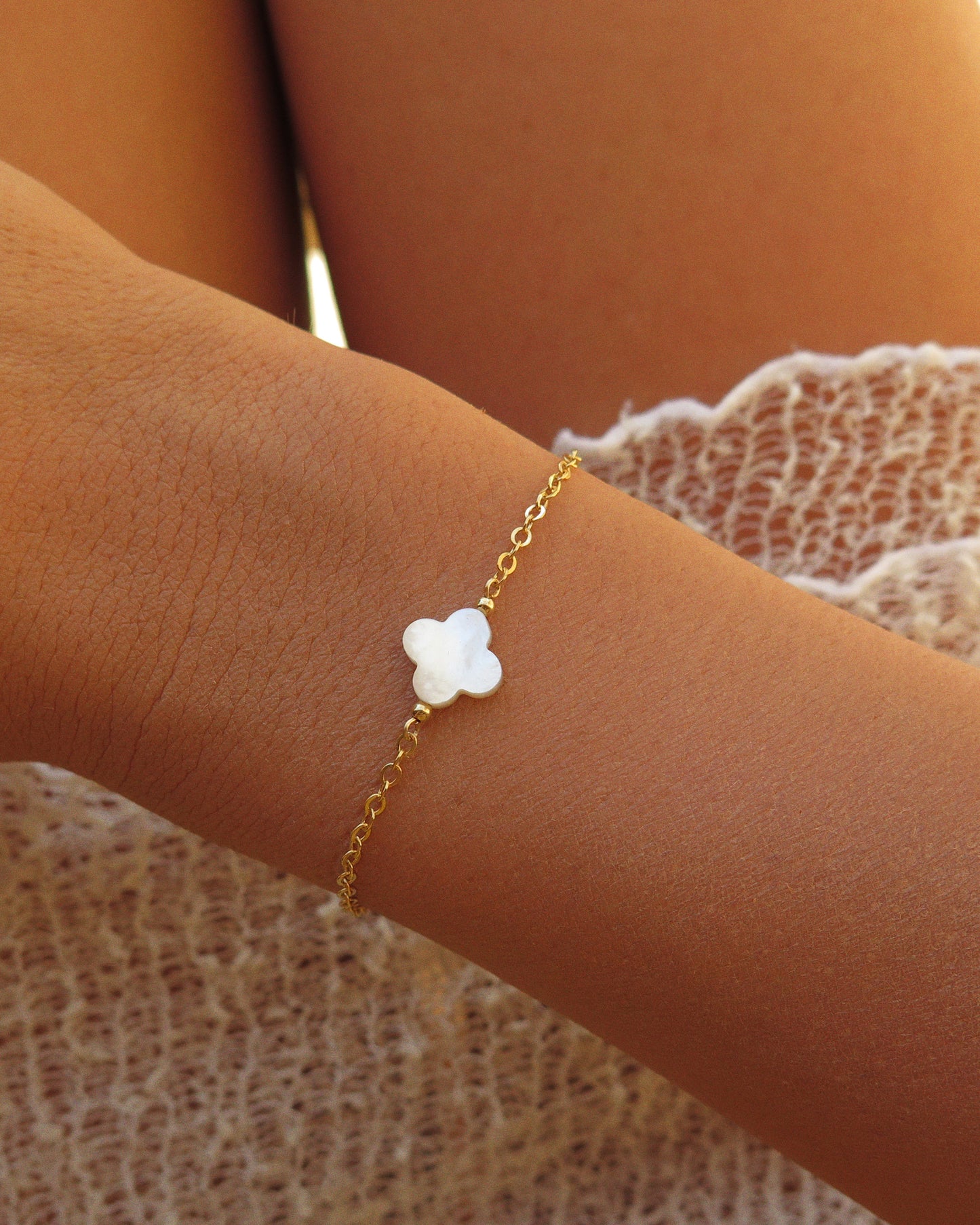 White Clover Bracelet