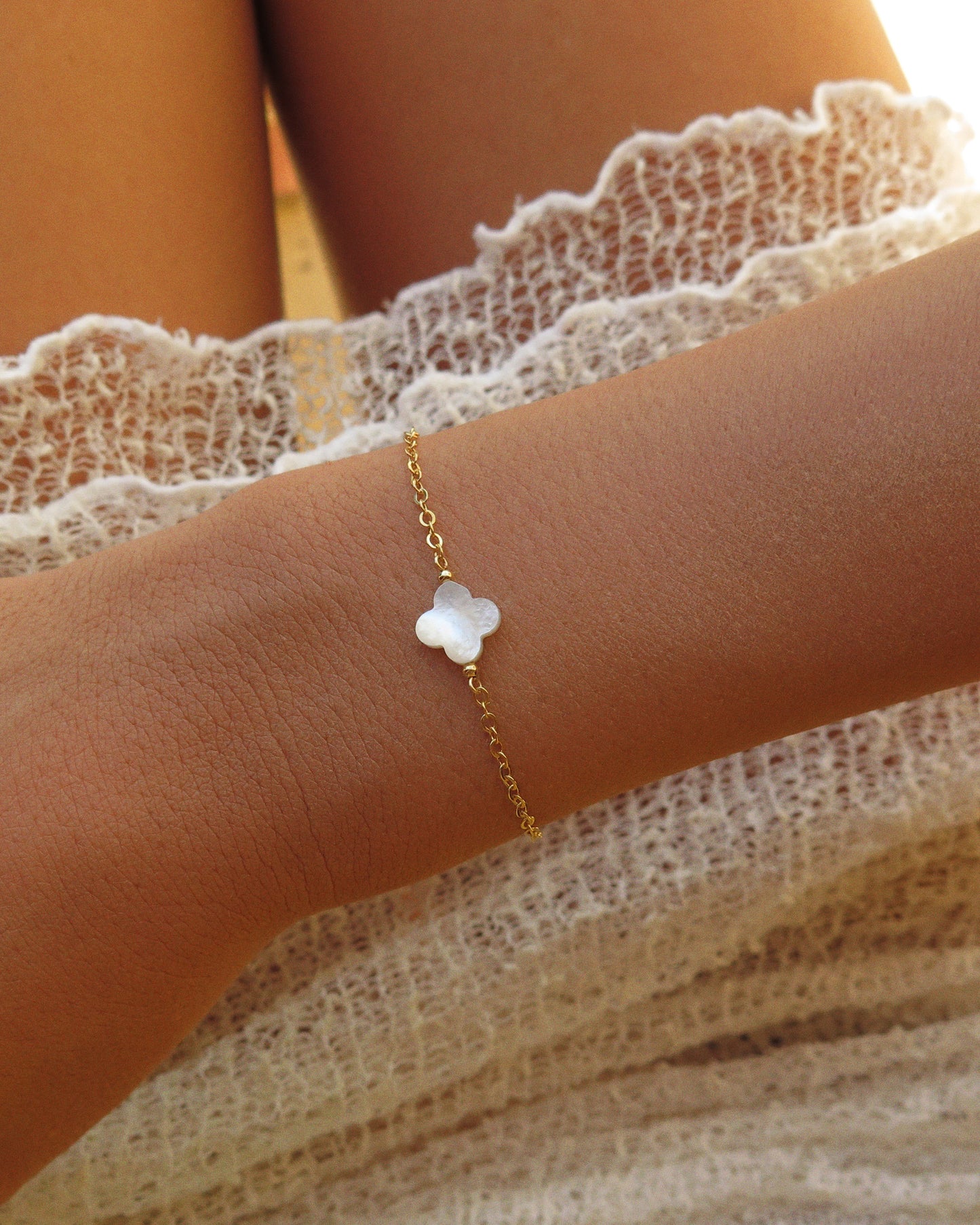 White Clover Bracelet