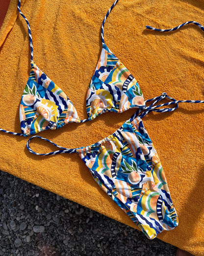 Cheeky Bikini Bottom - Positano - Worn | The Littl