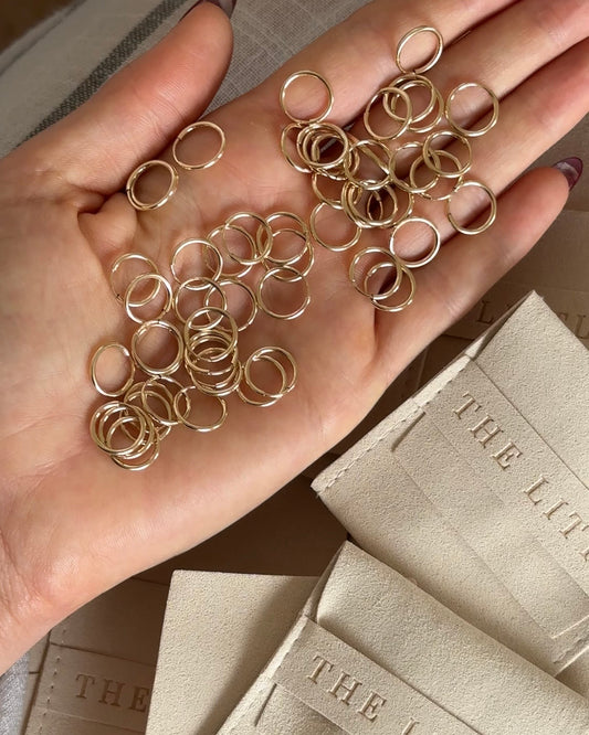 Sleeper Hoop Earrings - 14k Yellow Gold Fill