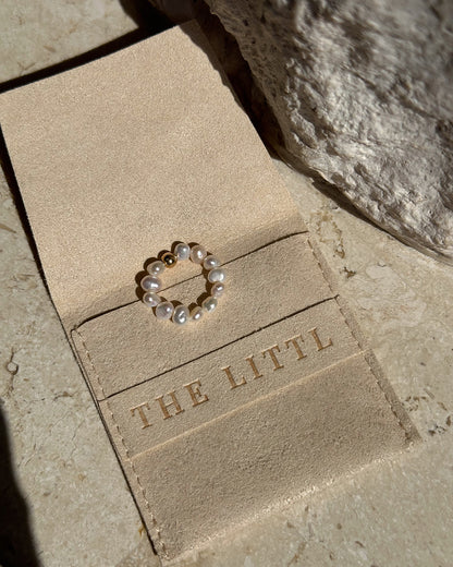Freshwater Pearl Beaded Ring - 14k Gold-Filled - Styled | The Littl