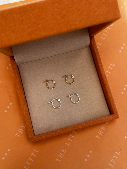 14K Gold Hoop Earrings - Waterproof & Tarnish-Resistant | The Littl