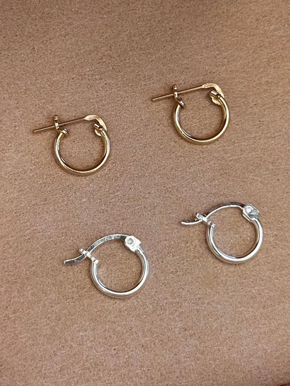 FREE Mini Hoop Earrings (worth $125) Close-Up - The Littl | The Littl