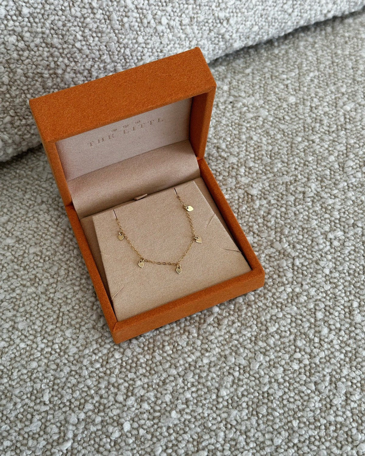 Five Mini Heart Bracelet - The Littl | Waterproof Gold Jewellery Australia