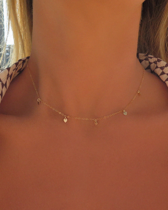 Five Mini Heart Necklace
