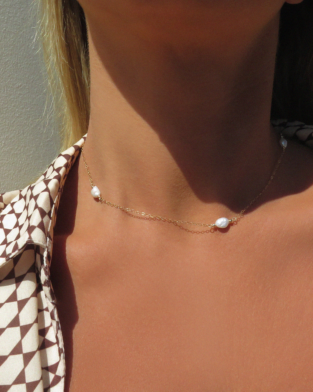 Monaco Triple Freshwater Pearl Necklace