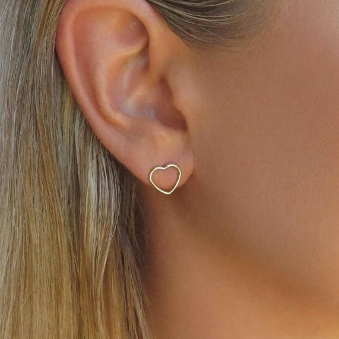 Heart Stud Earrings