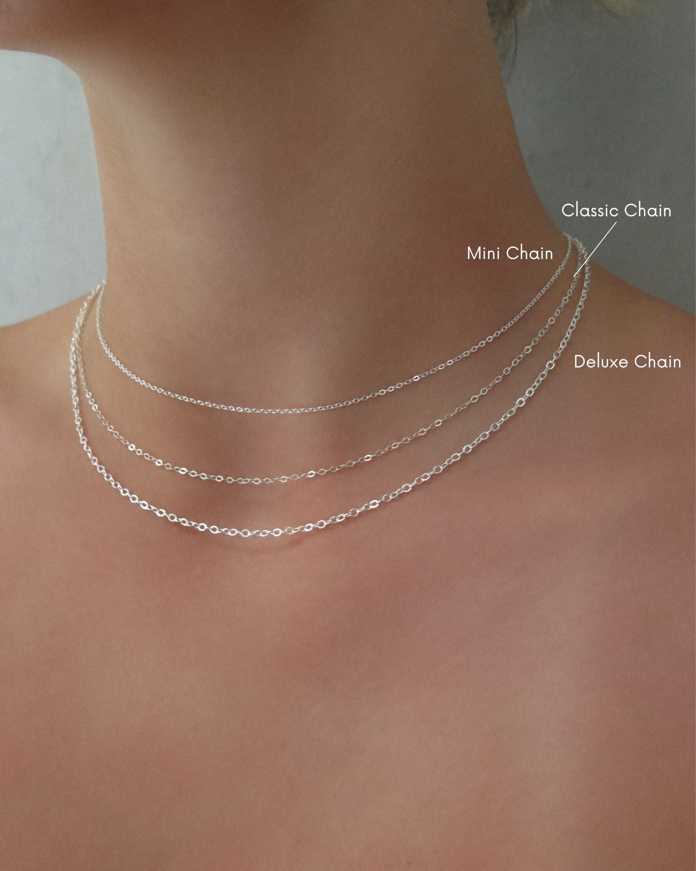 Classic Drop Necklace  - Sterling Silver