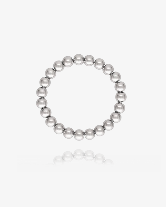 3mm Beaded Ring - Sterling Silver