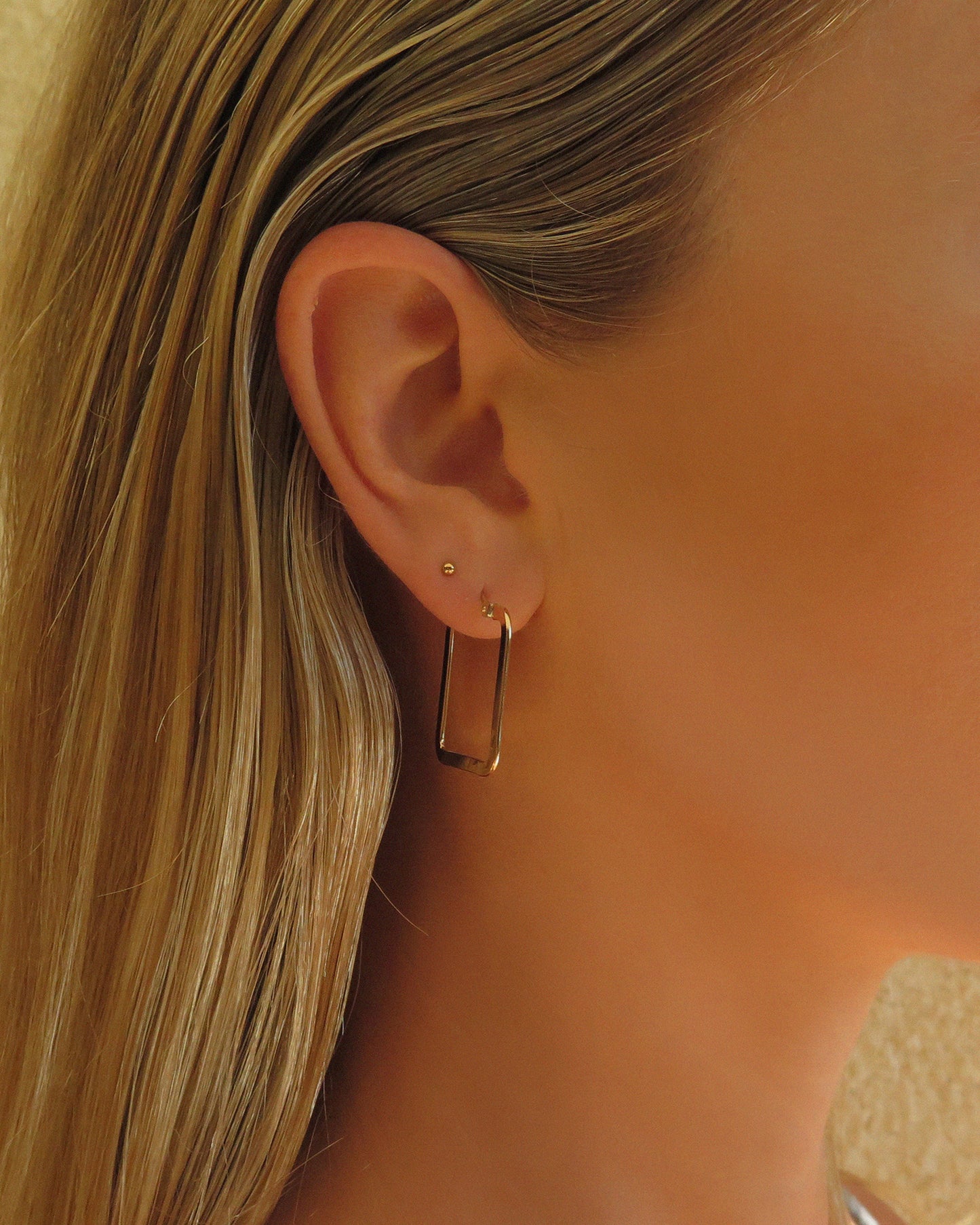 Square Hoop Earrings - 14k Gold-Filled - Waterproof & Tarnish-Resistant | The Littl