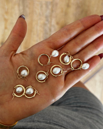 Thick Hoop Earrings - 14k Gold-Filled - Waterproof & Tarnish-Resistant | The Littl
