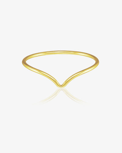 Chevron Ring - The Littl | Waterproof Gold Jewellery Australia