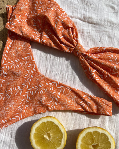 Authentic Bikini Bottom - Tangerine - Worn | The Littl