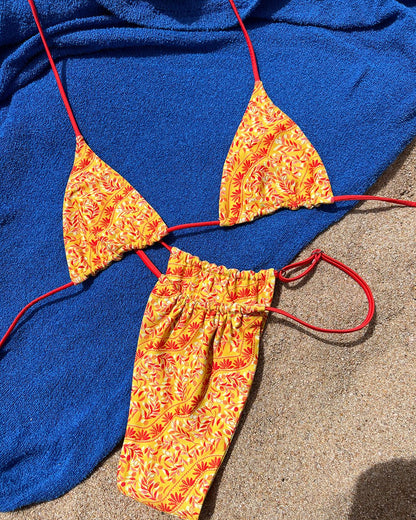 Cheeky Bikini Bottom - Spicy Olive - Styled | The Littl