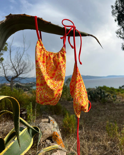 Cheeky Bikini Top - Spicy Olive - Gift Ready | The Littl