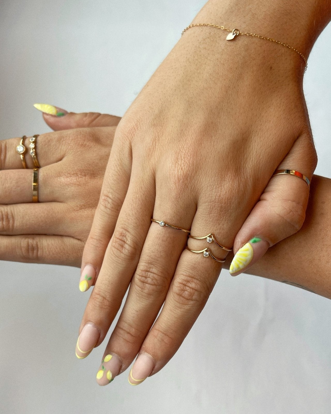 CZ RING- 14k Yellow Gold - The Littl - 5 - Clear