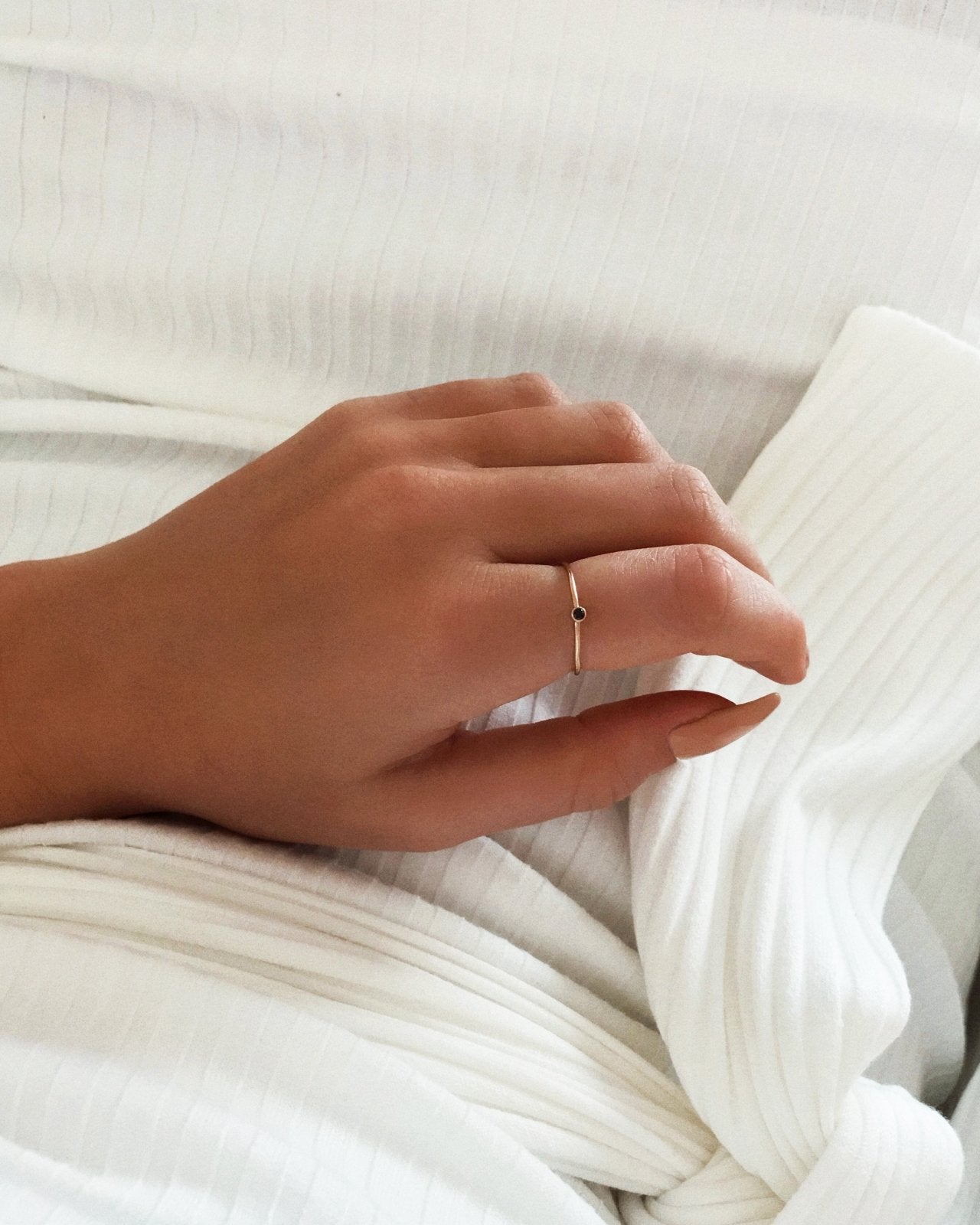 CZ RING- 14k Yellow Gold - The Littl - 5 - Clear