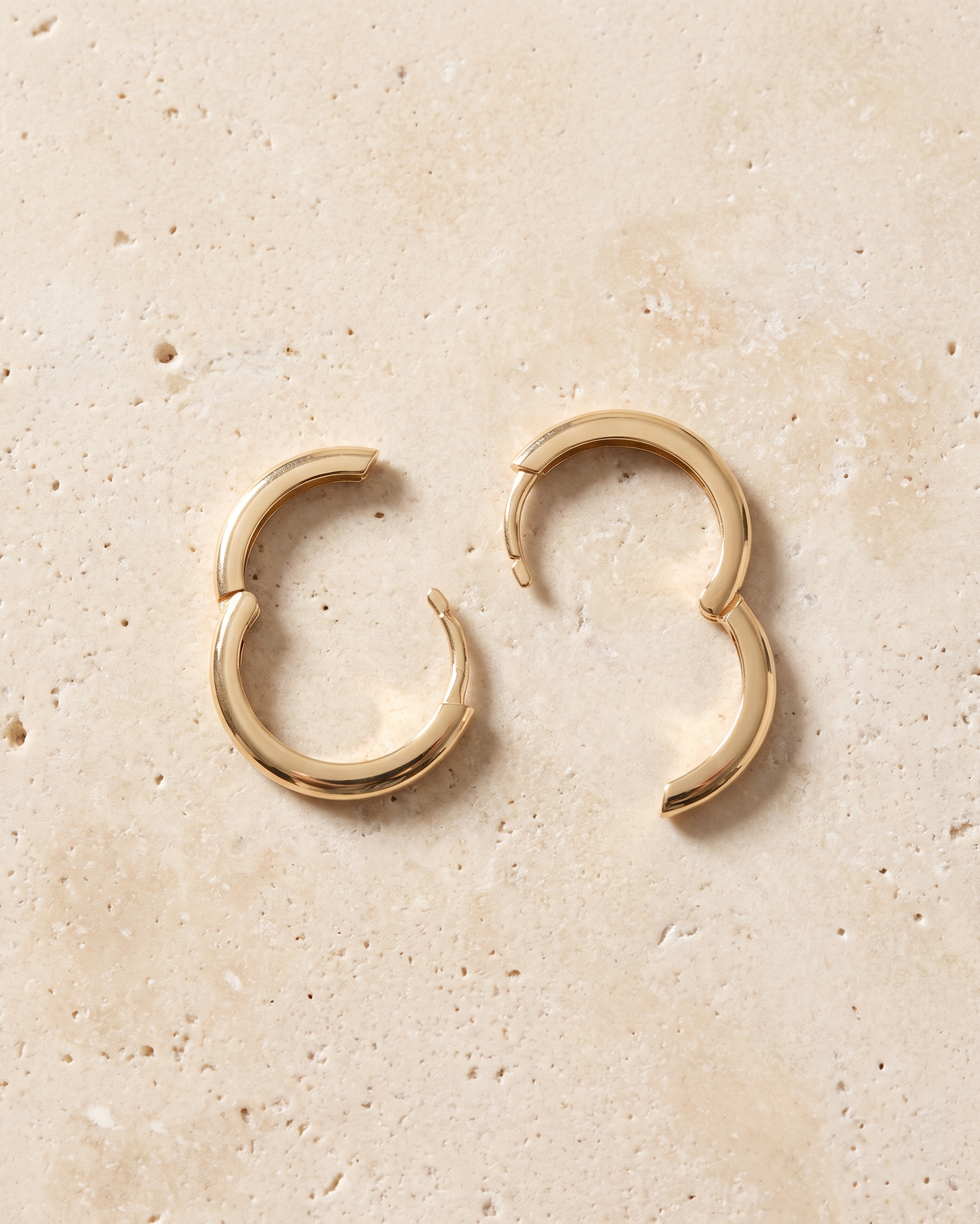 PRE-ORDER: Classic Slim Hoop Earrings - 14k Solid Gold