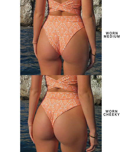 Passionate Bikini Bottom - Tangerine - Worn | The Littl