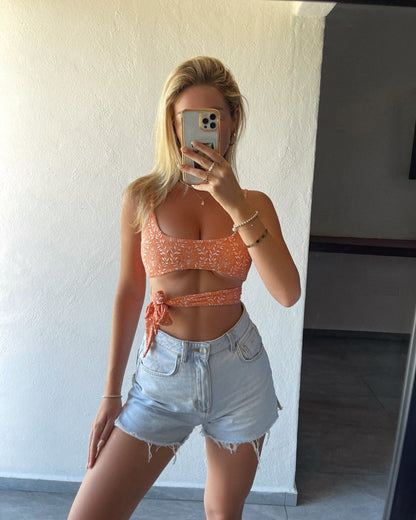 Passionate Bikini Top - Tangerine - Gift Ready | The Littl