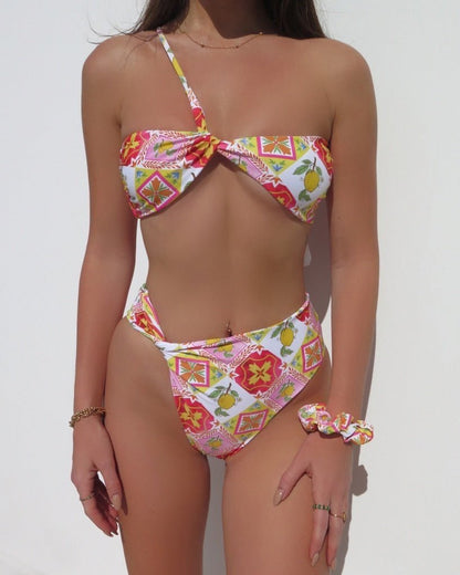 Refined Bikini Top - Limoncello - On Model | The Littl