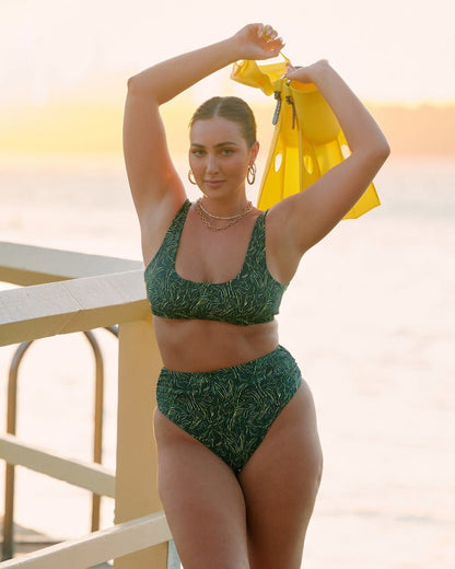 Supportive Bikini Top - Amazonia - Close-Up | The Littl Australia