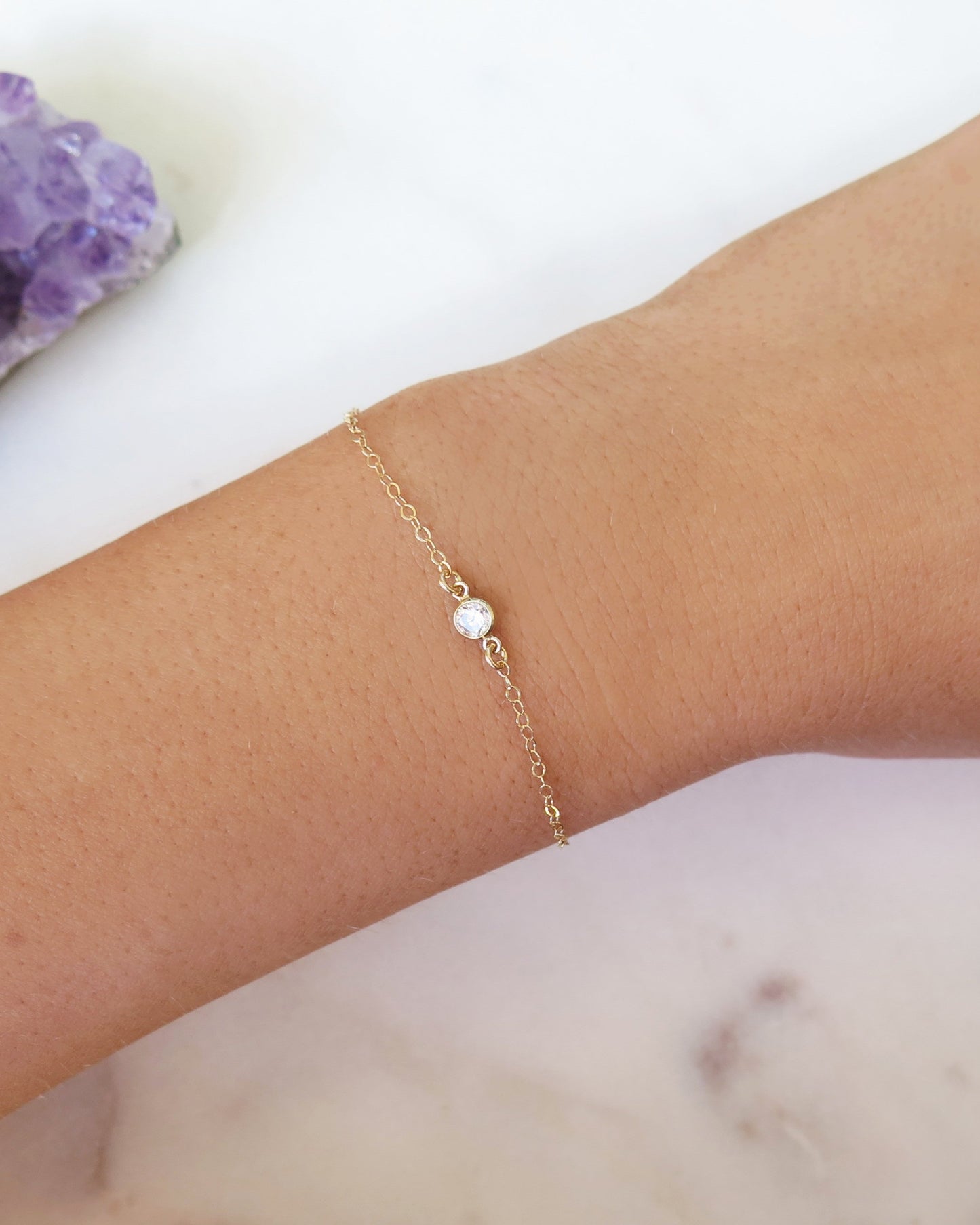 CZ Bracelet - The Littl | Waterproof Gold Jewellery Australia