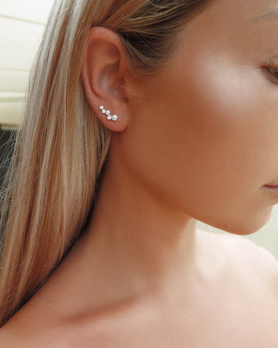 CZ Satellite Earrings