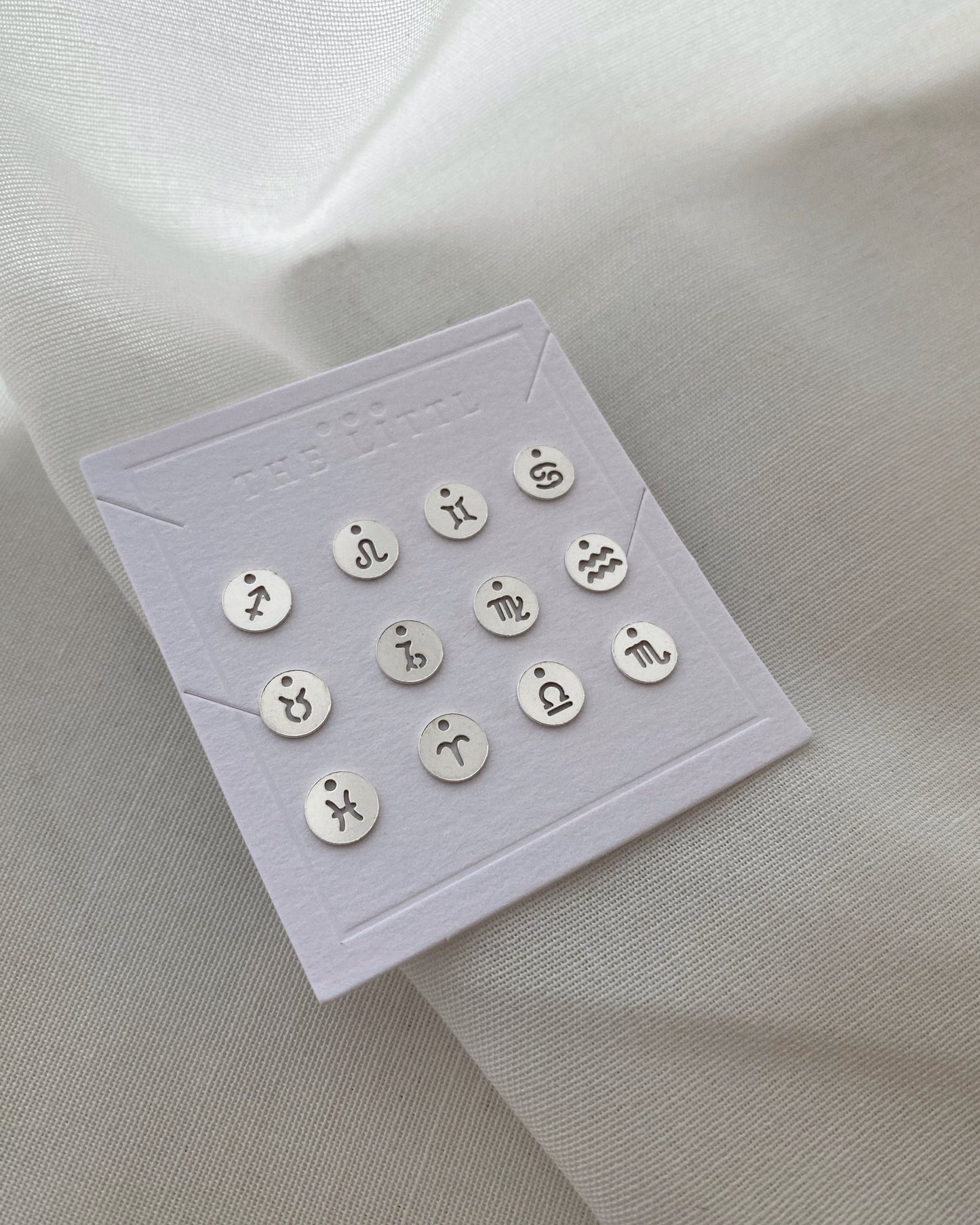ZODIAC THICK HOOP EARRINGS- 14k Yellow Gold Fill