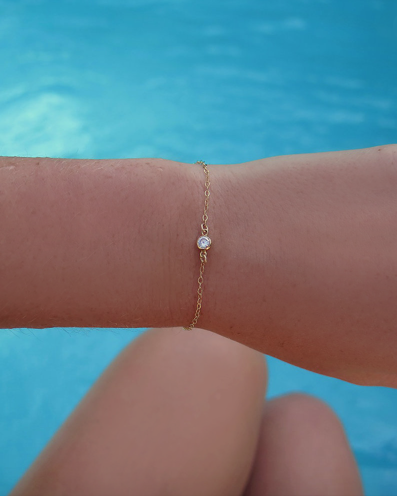 CZ Bracelet - The Littl | Waterproof Gold Jewellery Australia