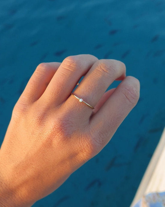BELLO OPAL RING- 14k Yellow Gold - The Littl - 14k Yellow Gold Fill - 5